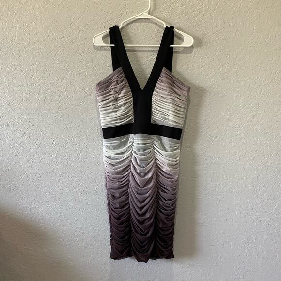 Dress the Population Ashlyn Ombre Mini Bodycon Dress Size Large - Picture 2 of 12